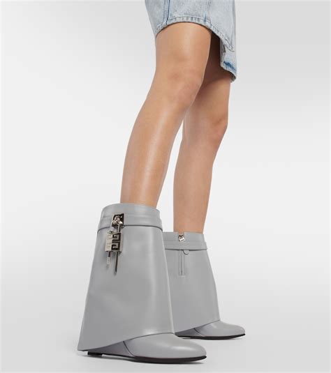 grey givenchy shark lock boots|second hand Givenchy shark boots.